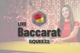 Enjoy Baccarat Squeeze by Evolution – logo hosted on 5-gringocasino.com