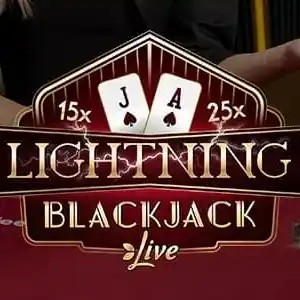 Official Live Dealer logo: Lightning Blackjack by Evolution at 5Gringos