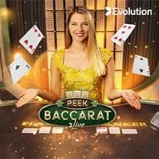 Peek Baccarat by Evolution, showcased at 5-gringocasino.com – game logo