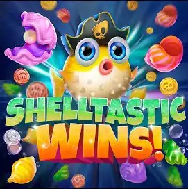 Shelltastic Wins logo – Slots by Jili Games at 5Gringos